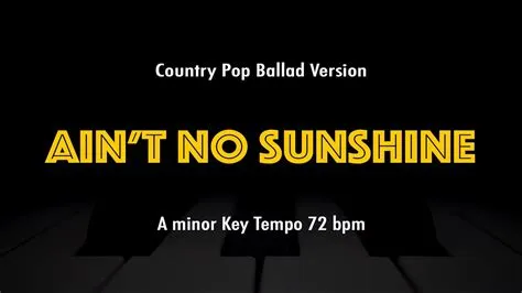  Ain't No Sunshine : Une ballade poignante d'amour perdu et de mélancolie profonde